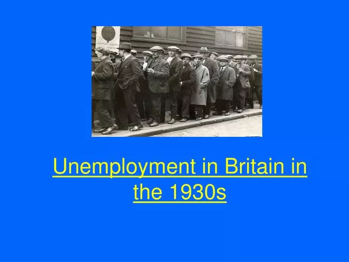 unemployment in britain in the 1930s