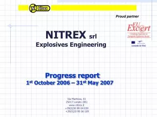 NITREX srl Explosives Engineering