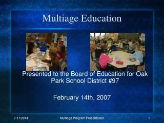 Multiage Education