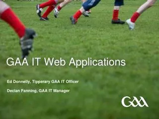 GAA IT Web Applications