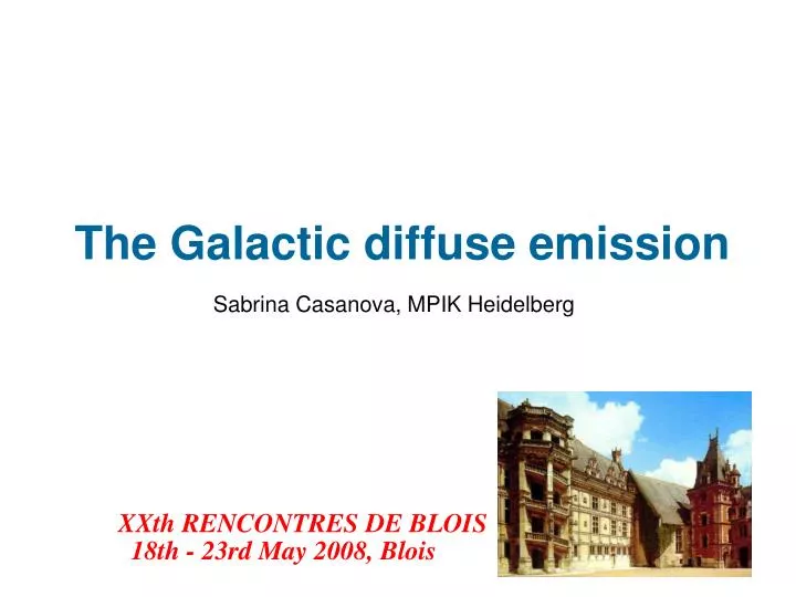 the galactic diffuse emission