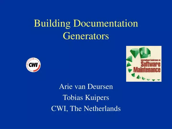 building documentation generators