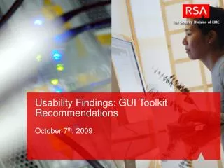 Usability Findings: GUI Toolkit Recommendations