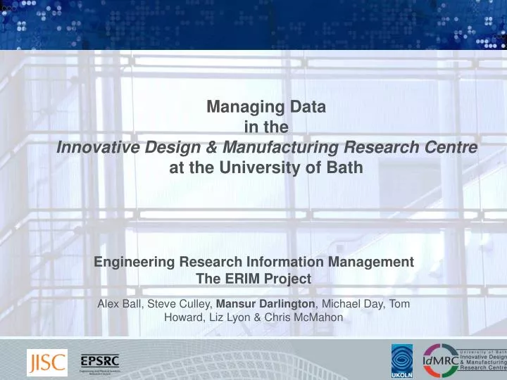 engineering research information management the erim project