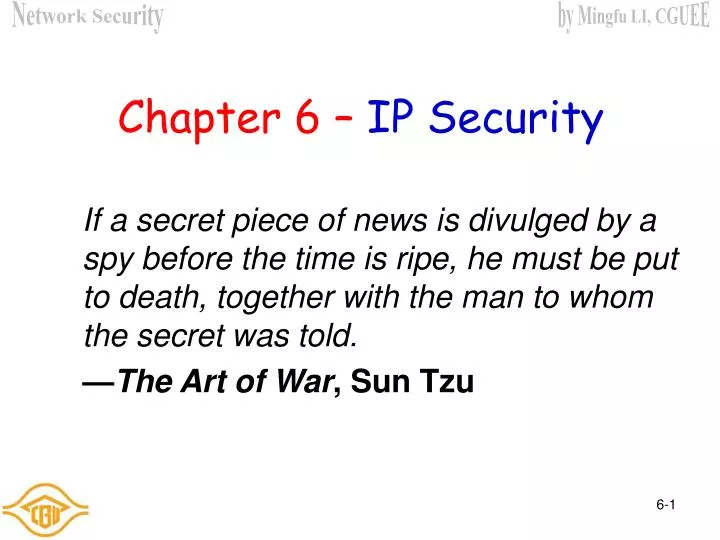 chapter 6 ip security