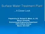 Surface Water Treatment Plant - slide 1