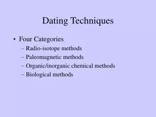 Dating Techniques