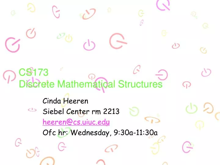 cs173 discrete mathematical structures