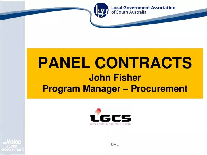 panel contracts john fisher program manager procurement