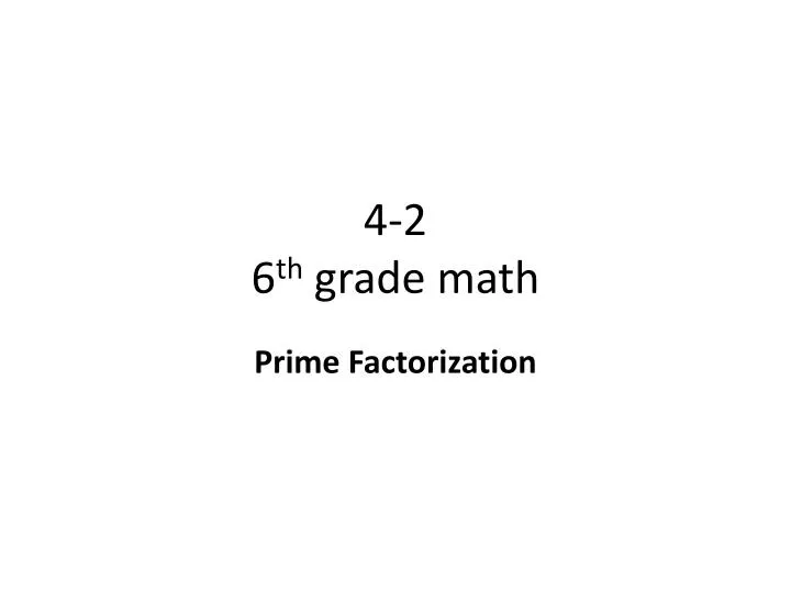4 2 6 th grade math