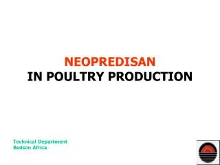 NEOPREDISAN IN POULTRY PRODUCTION