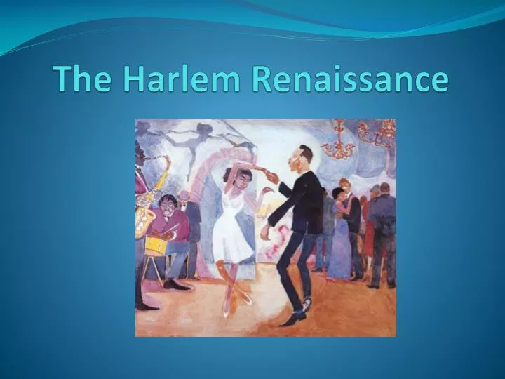 the harlem renaissance