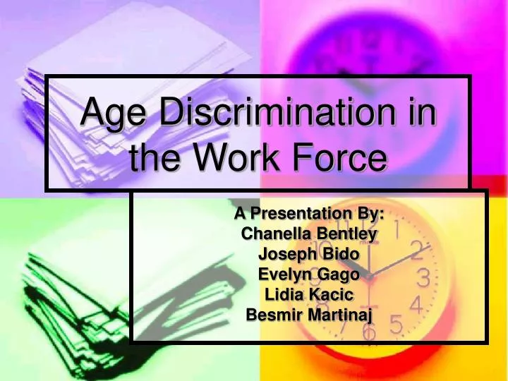 age discrimination in the work force