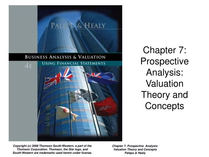 chapter 7 prospective analysis valuation theory and concepts