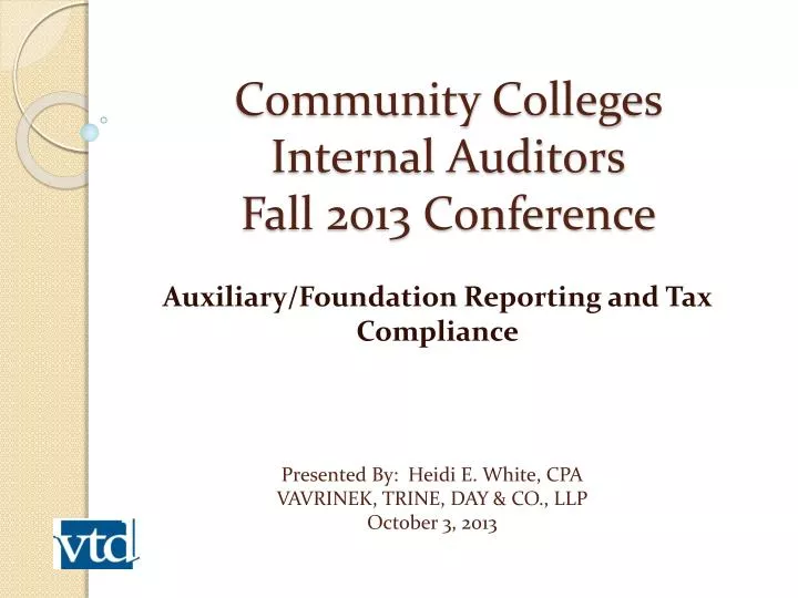 community colleges internal auditors fall 2013 conference