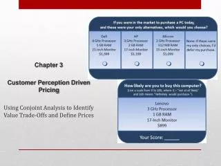 Chapter 3 Customer Perception Driven Pricing