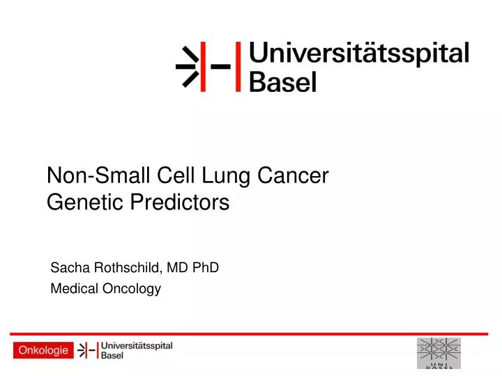 non small cell lung cancer genetic predictors