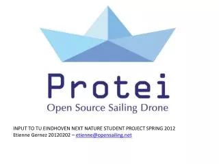INPUT TO TU EINDHOVEN NEXT NATURE STUDENT PROJECT SPRING 2012