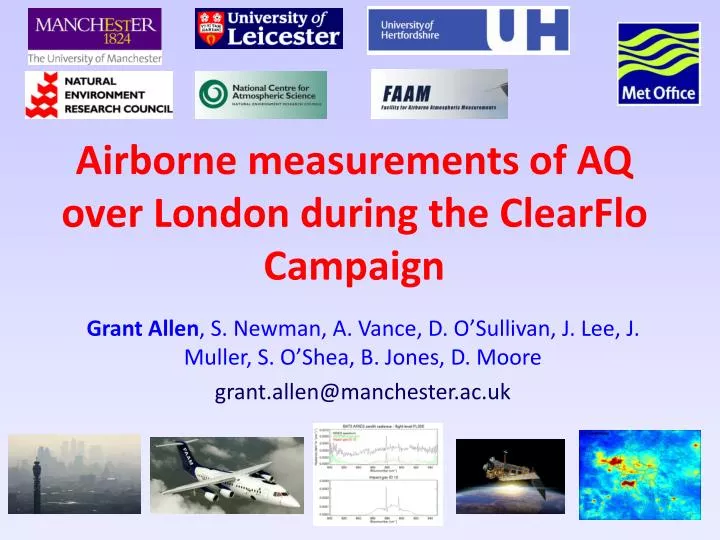 airborne measurements of aq over london during the clearflo campaign