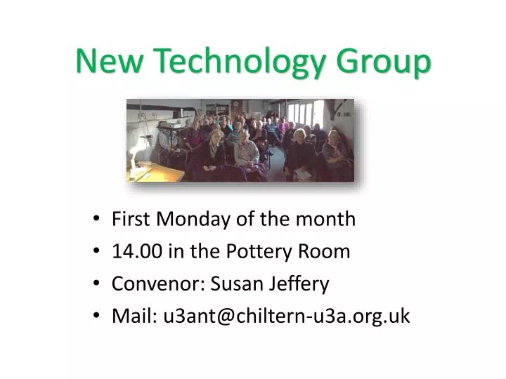 new technology group