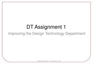 DT Assignment 1
