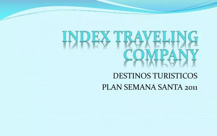 index traveling company