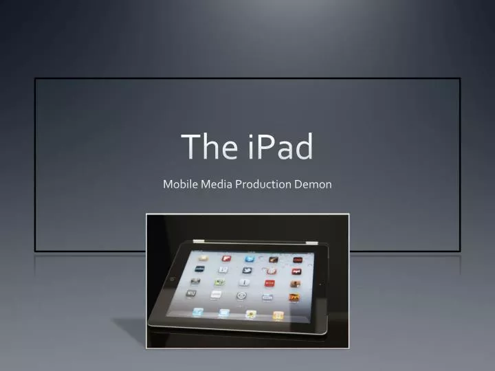 the ipad