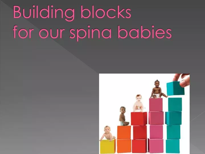 building blocks for our spina babies