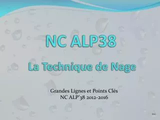 NC ALP38 La Technique de Nage