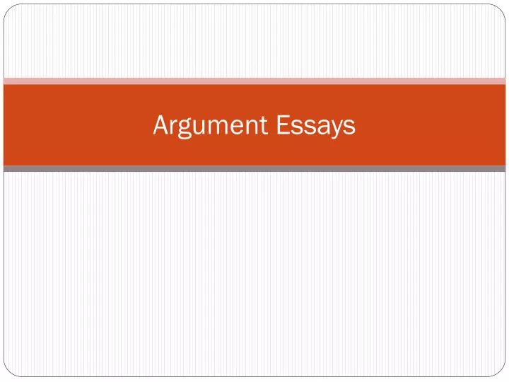 argument essays