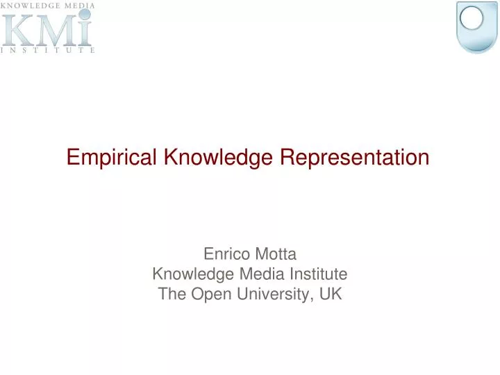 empirical knowledge representation