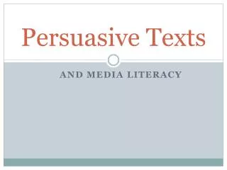 persuasive texts