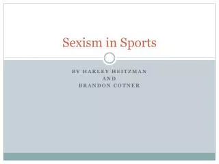 Sexism in Sports