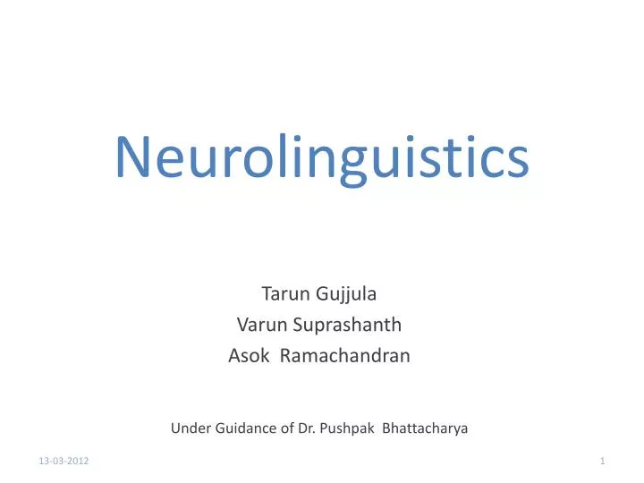 neurolinguistics