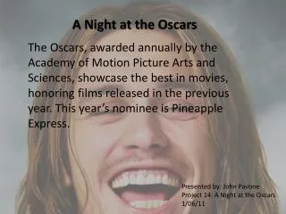A Night at the Oscars
