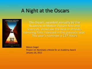 A Night at the Oscars