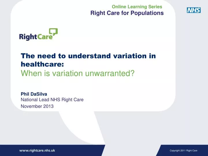 the need to understand variation in healthcare