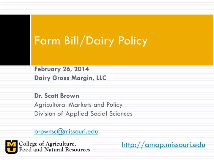 farm bill dairy policy