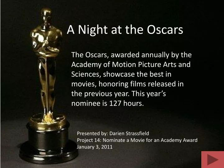 a night at the oscars