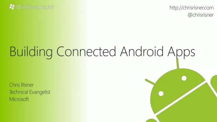 building connected android apps