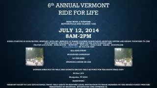 All Ages Event SUGGESTED DONATION $25 PER BIKE SPONSOR A RIDER OR CAR