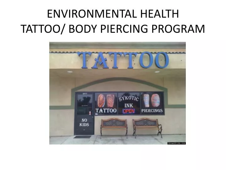 environmental health tattoo body piercing program