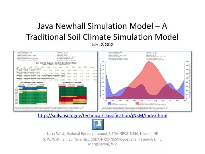 java newhall simulation model a traditional soil climate simulation model july 12 2012