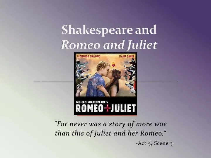 shakespeare and romeo and juliet