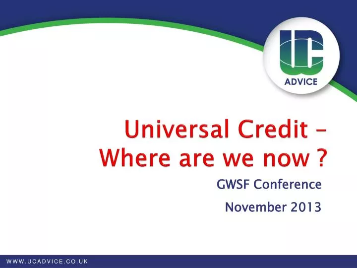 universal credit where are we now