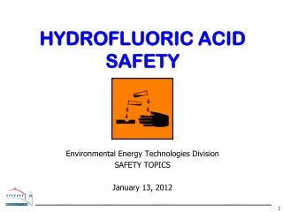 Hydrofluoric Acid SAFETY