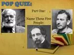 POP QUIZ: - slide 1