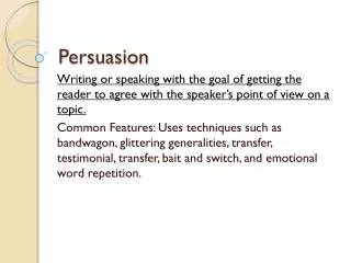 persuasion