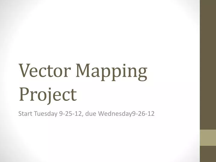 vector mapping project