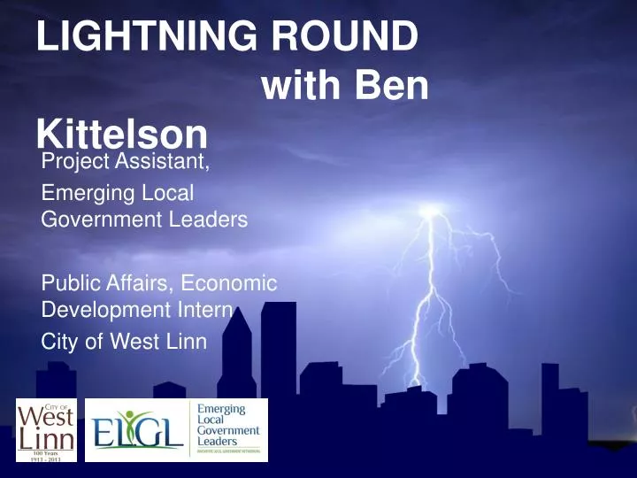 lightning round with ben kittelson